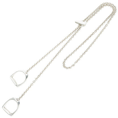 HERMES Amulette Etriviere 925 Silver Necklace Size ONE SIZE