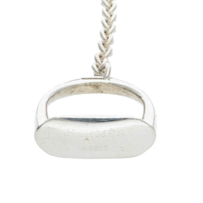 HERMES Amulette Etriviere 925 Silver Necklace Size ONE SIZE