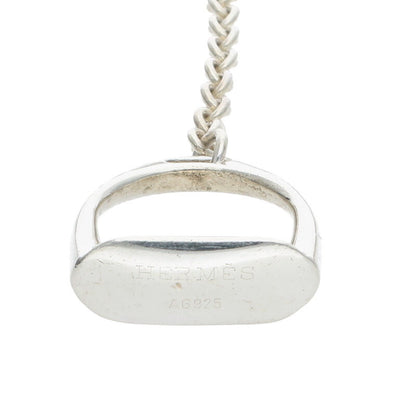 HERMES Amulette Etriviere 925 Silver Necklace Size ONE SIZE