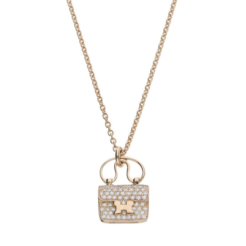 HERMES Amulette Constance K18PG Diamond Size ONE SIZE