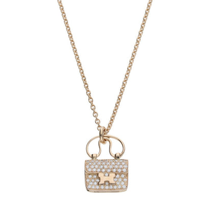 HERMES Amulette Constance K18PG Diamond Size ONE SIZE