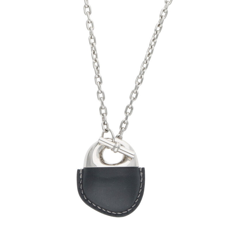 HERMES Galet Genets Chain Necklace Size ONE SIZE