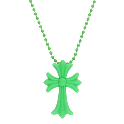 Chrome Hearts Green Rubber Small CH Cross Size ONE SIZE