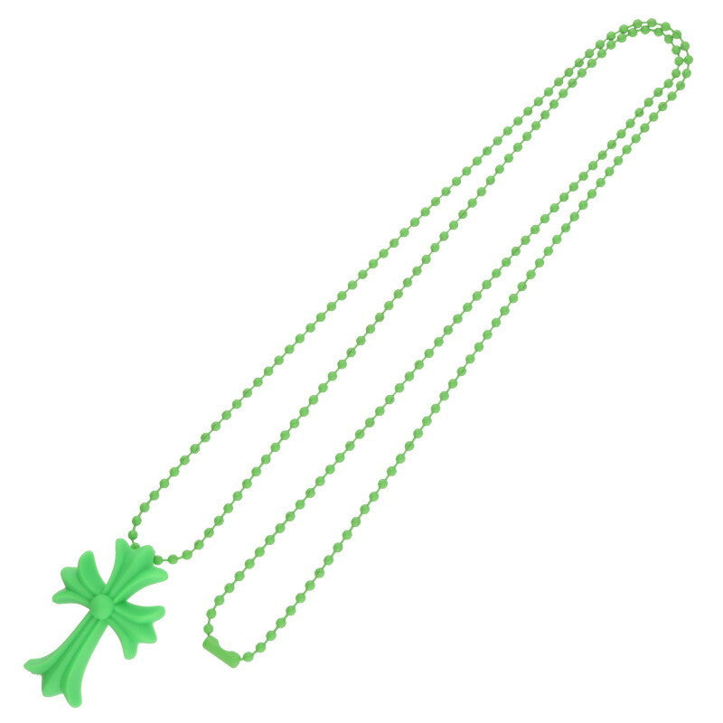 Chrome Hearts Green Rubber Small CH Cross Size ONE SIZE