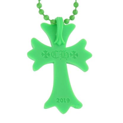 Chrome Hearts Green Rubber Small CH Cross Size ONE SIZE