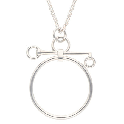 HERMES Mors de Bride 925 Silver Necklace Size ONE SIZE