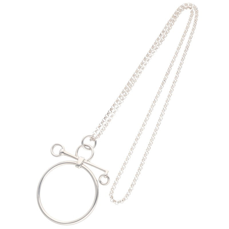 HERMES Mors de Bride 925 Silver Necklace Size ONE SIZE