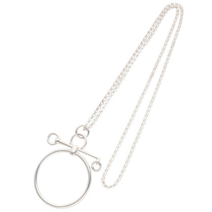 HERMES Mors de Bride 925 Silver Necklace Size ONE SIZE