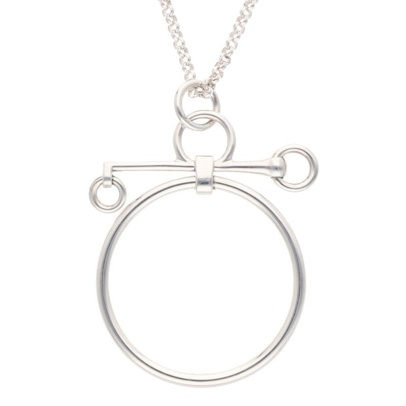 HERMES Mors de Bride 925 Silver Necklace Size ONE SIZE