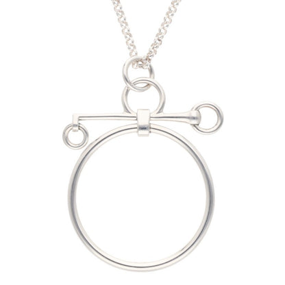 HERMES Mors de Bride 925 Silver Necklace Size ONE SIZE