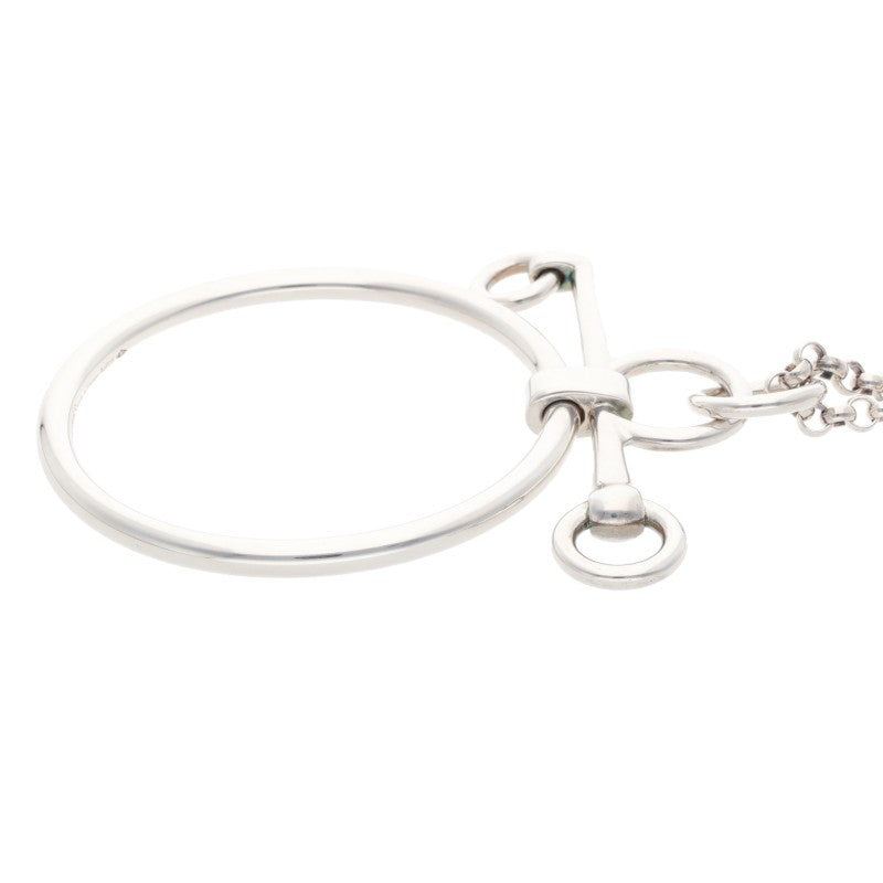 HERMES Mors de Bride 925 Silver Necklace Size ONE SIZE