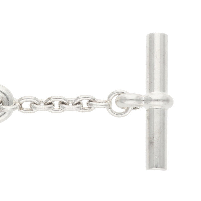 HERMES Farandole Sterling Silver Long Necklace Size ONE SIZE