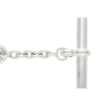 HERMES Farandole Sterling Silver Long Necklace Size ONE SIZE