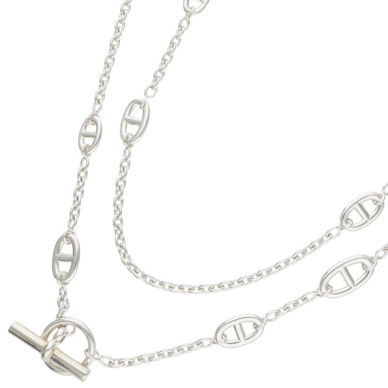 HERMES Farandole Sterling Silver Long Necklace Size ONE SIZE
