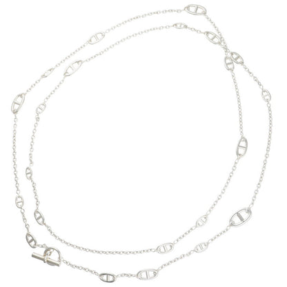 HERMES Farandole Sterling Silver Long Necklace Size ONE SIZE