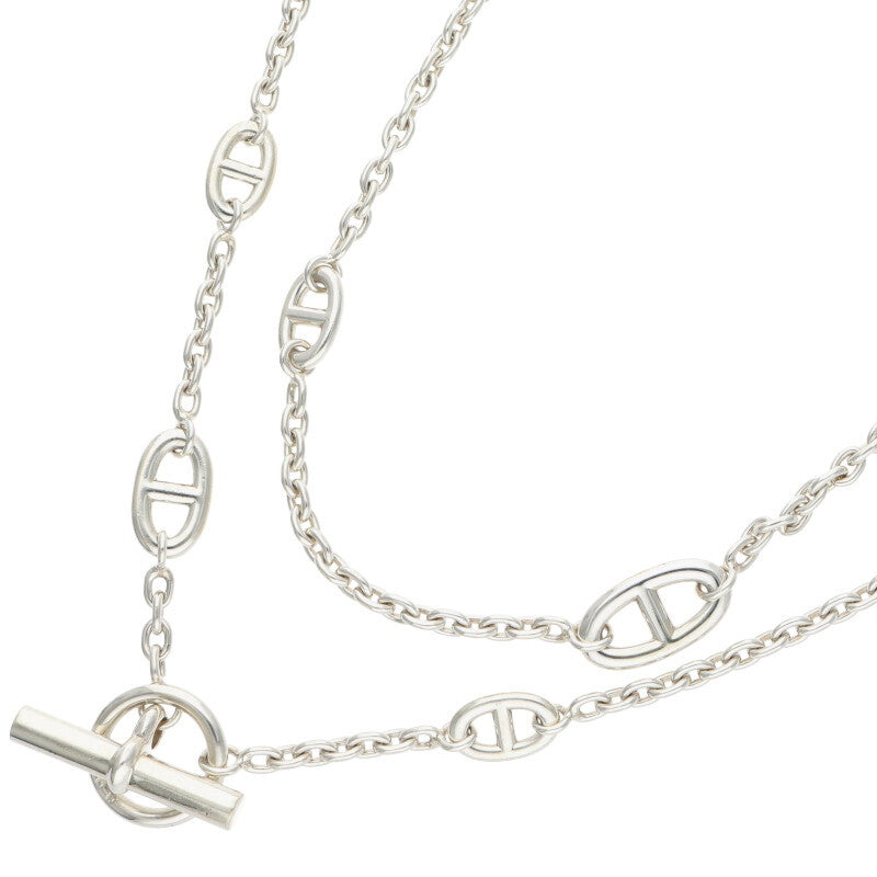 HERMES Farandole Sterling Silver Long Necklace Size ONE SIZE