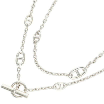 HERMES Farandole Sterling Silver Long Necklace Size ONE SIZE