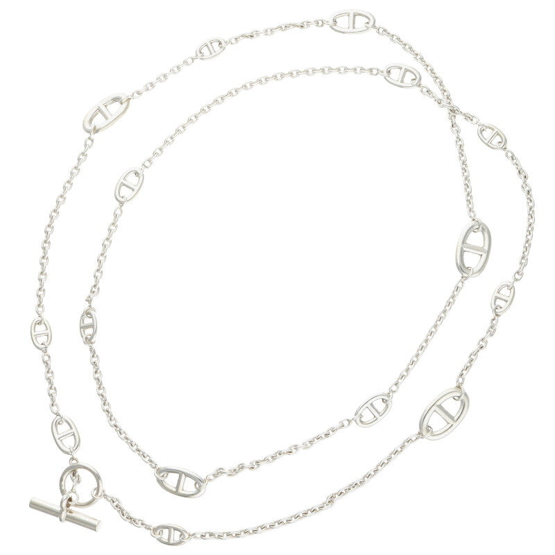 HERMES Farandole Sterling Silver Long Necklace Size ONE SIZE