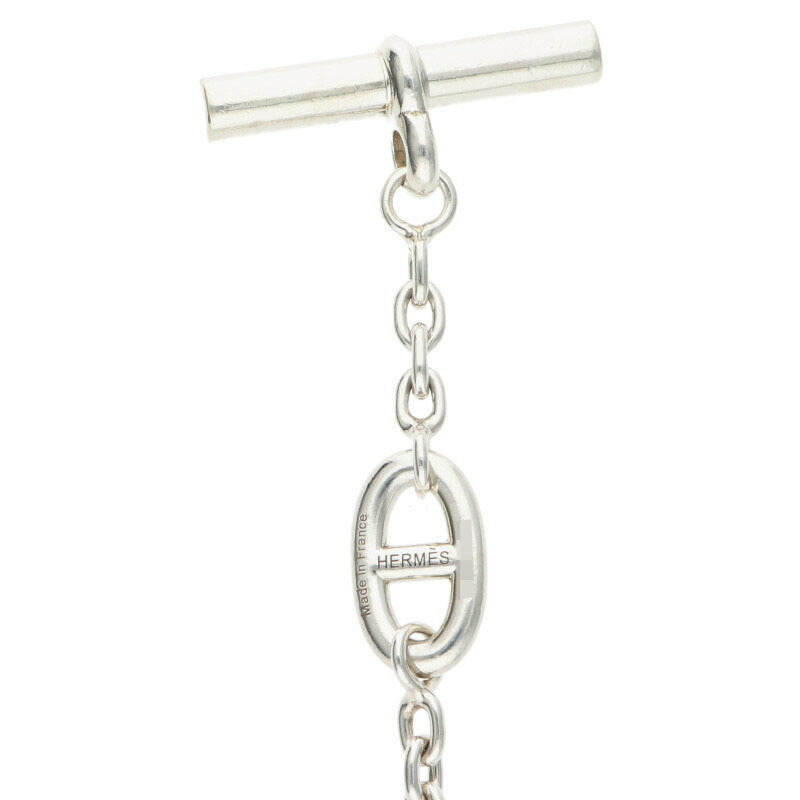 HERMES Farandole Sterling Silver Long Necklace Size ONE SIZE