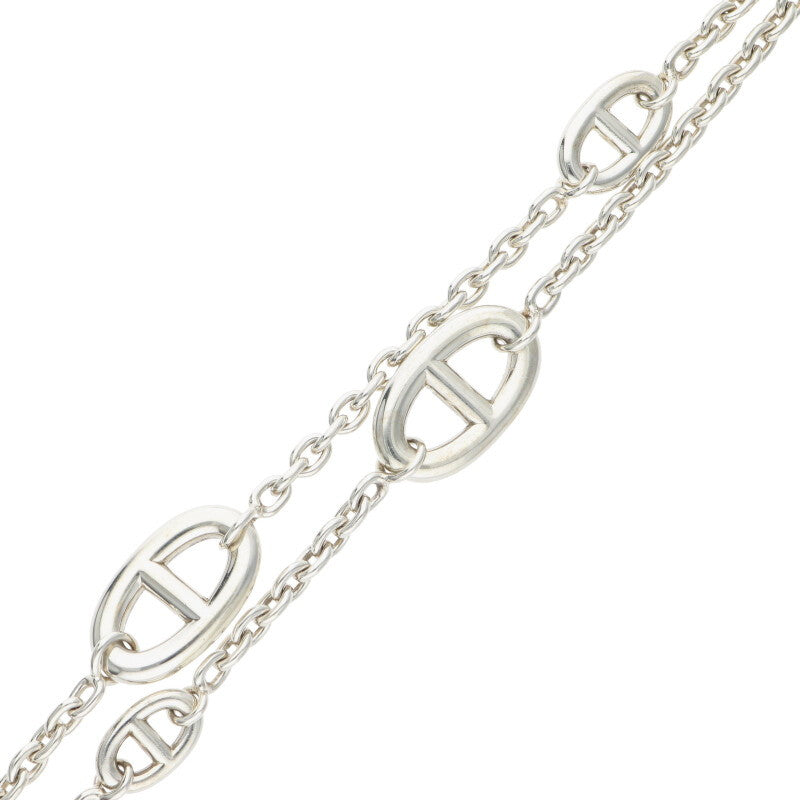 HERMES Farandole Sterling Silver Long Necklace Size ONE SIZE