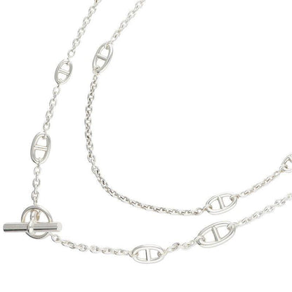HERMES Farandole Long Necklace Silver Size ONE SIZE