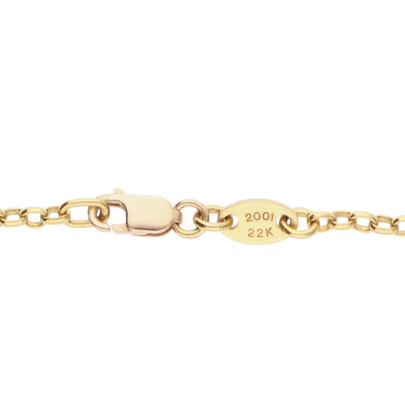 Chrome Hearts 22K Roll Chain Gold Necklace Size ONE SIZE