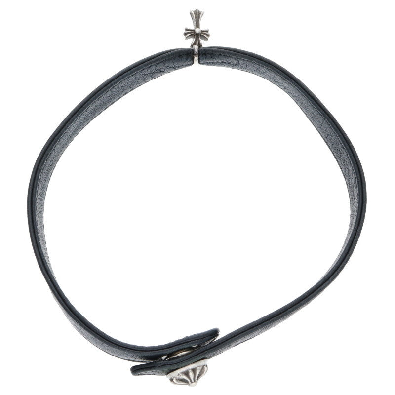 Chrome Hearts Baby Fat Leather Choker Necklace Size ONE SIZE