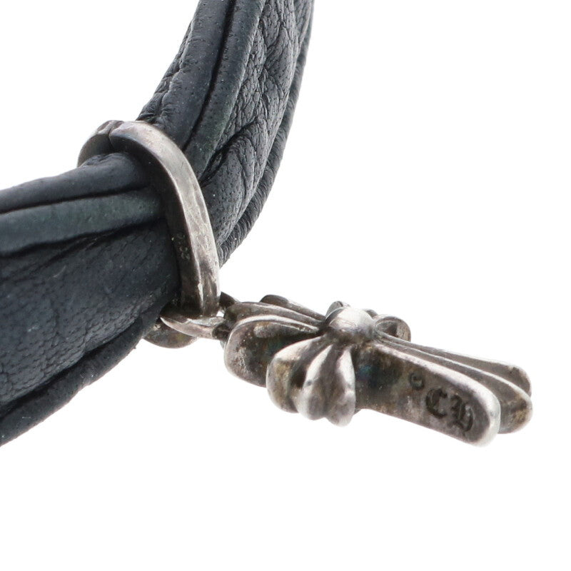 Chrome Hearts Baby Fat Leather Choker Necklace Size ONE SIZE