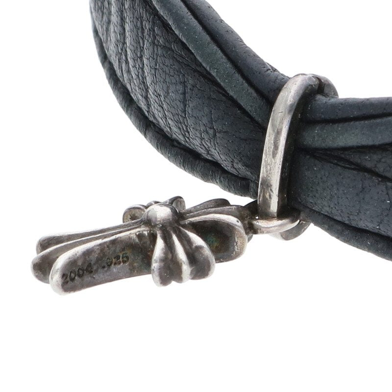 Chrome Hearts Baby Fat Leather Choker Necklace Size ONE SIZE