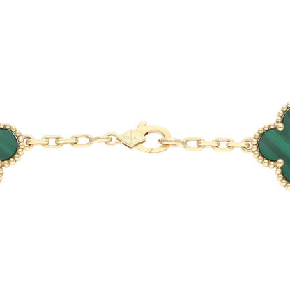VANCLEEF & ARPELS K18YG 20-Motif Malachite Size ONE SIZE