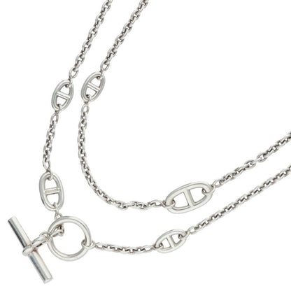 HERMES Farandole Sterling Silver Long Necklace Size ONE SIZE