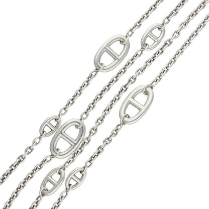 HERMES Farandole Sterling Silver Long Necklace Size ONE SIZE