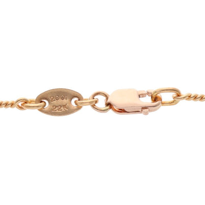 Chrome Hearts 22K Twist Chain Gold Necklace Size ONE SIZE