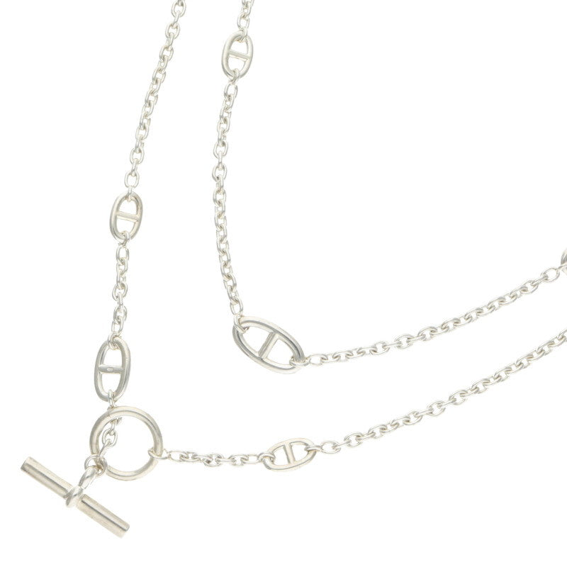 HERMES Farandole Sterling Silver Long Necklace Size ONE SIZE