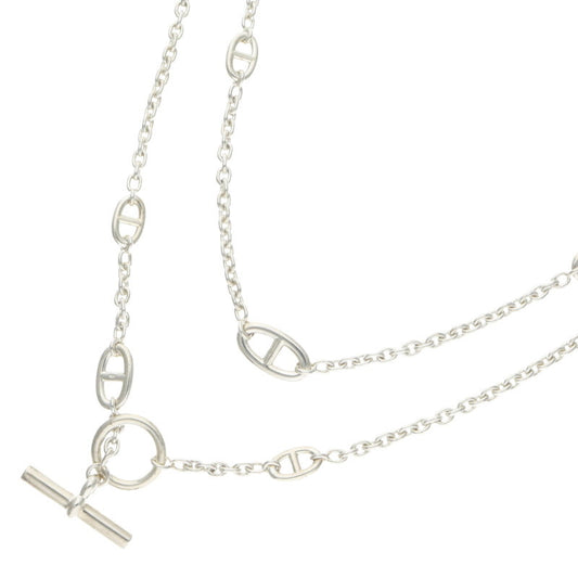 HERMES Farandole Sterling Silver Long Necklace Size ONE SIZE