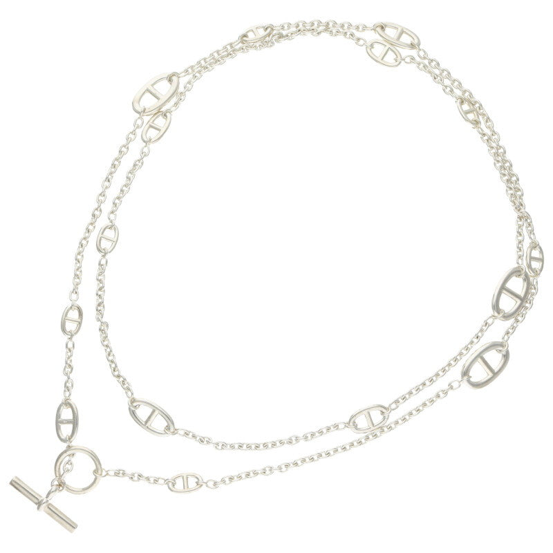 HERMES Farandole Sterling Silver Long Necklace Size ONE SIZE