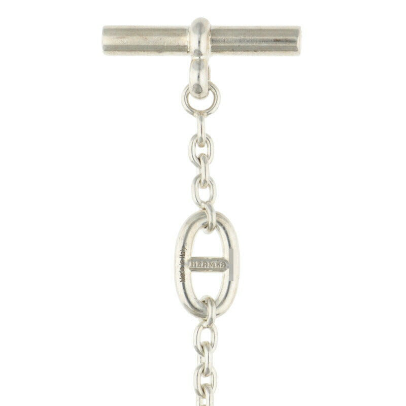HERMES Farandole Sterling Silver Long Necklace Size ONE SIZE