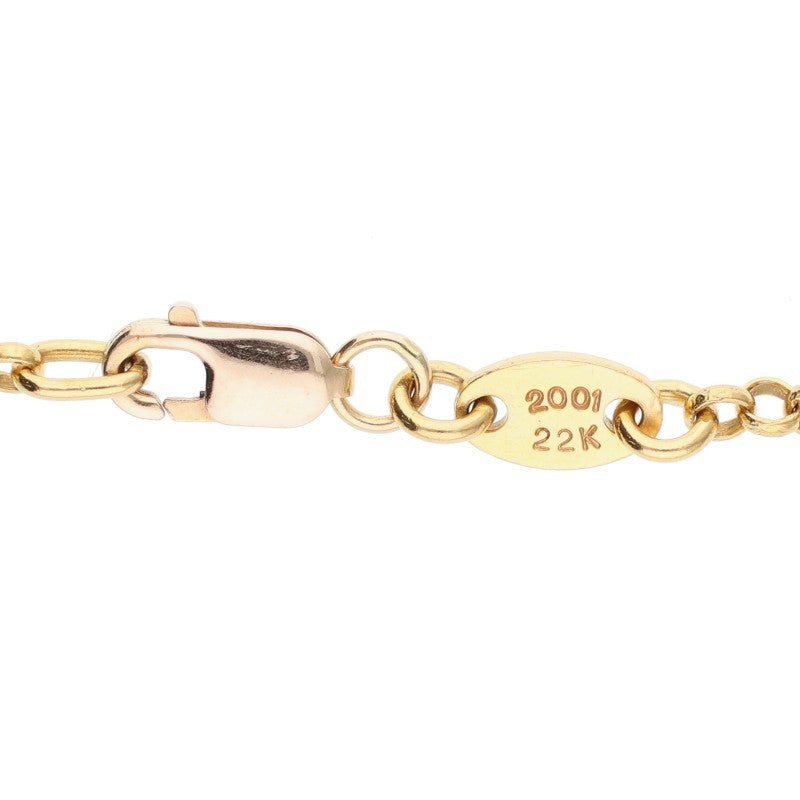 Chrome Hearts 22K Gold Roll Chain 19inch