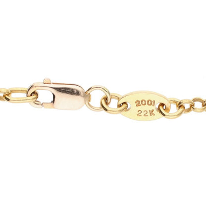 Chrome Hearts 22K Gold Roll Chain 19inch