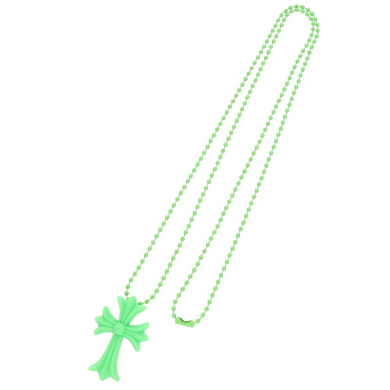 Chrome Hearts Small Rubber Green (Silver 7.51g)