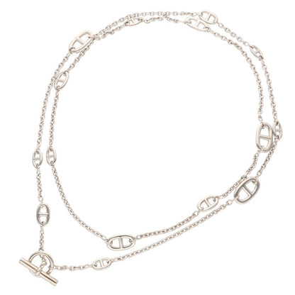 HERMES Farandole Long Necklace Silver Size ONE SIZE