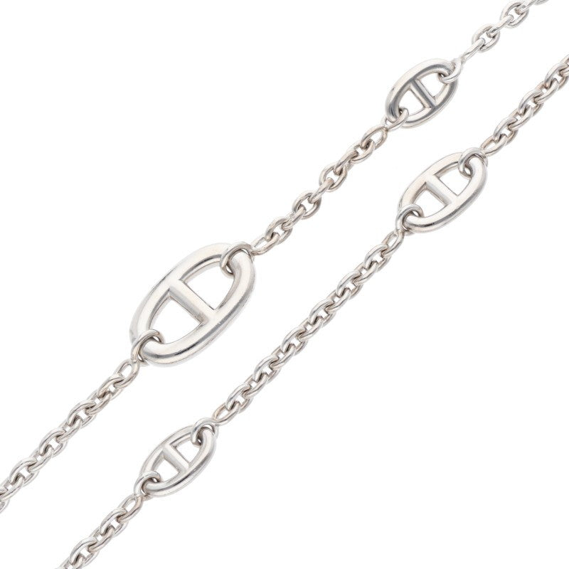 HERMES Farandole Long Necklace Silver Size ONE SIZE