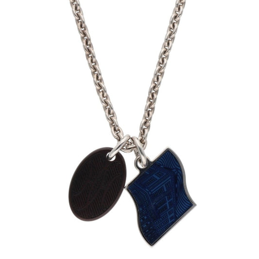 HERMES Parade Lacquer Buffalo Horn Necklace Size ONE SIZE