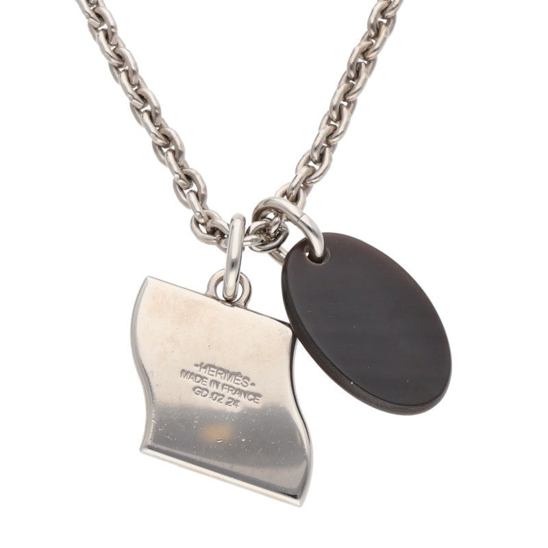 HERMES Parade Lacquer Buffalo Horn Necklace Size ONE SIZE