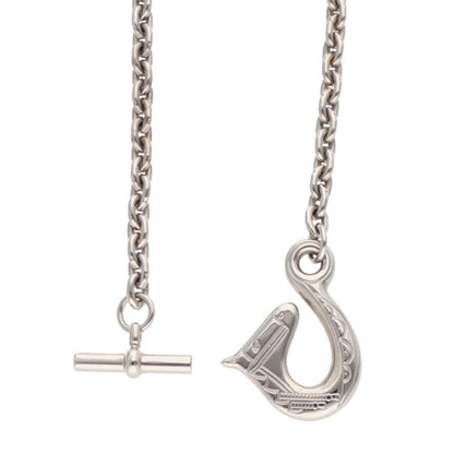 HERMES Parade Lacquer Buffalo Horn Necklace Size ONE SIZE