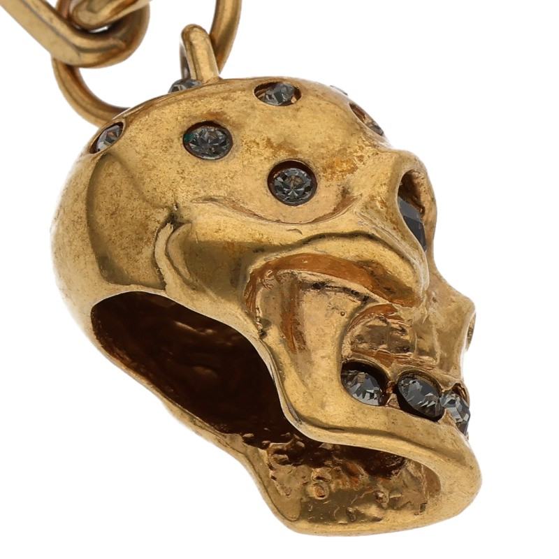 Alexander McQUEEN Rhinestone Skull Necklace Size ONE SIZE