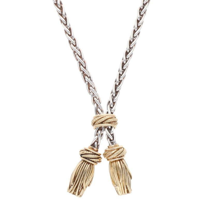 HERMES Ariane Vintage Necklace Silver/Gold Size ONE SIZE