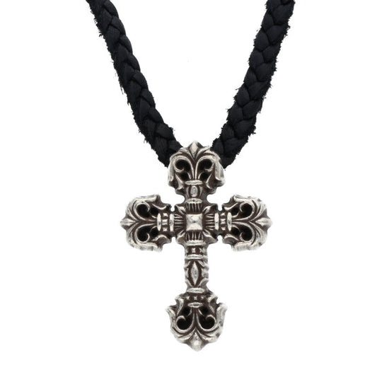 Chrome Hearts XS Filigree Cross Leather Braid Size ONE SIZE
