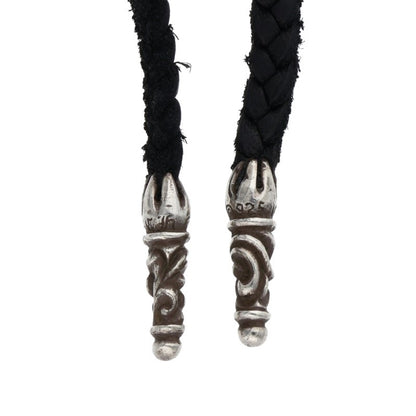 Chrome Hearts XS Filigree Cross Leather Braid Size ONE SIZE