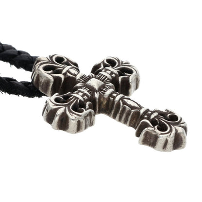 Chrome Hearts XS Filigree Cross Leather Braid Size ONE SIZE